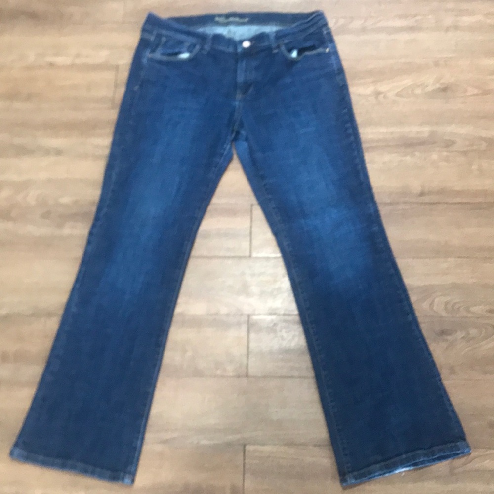 Old navy blue jeans
